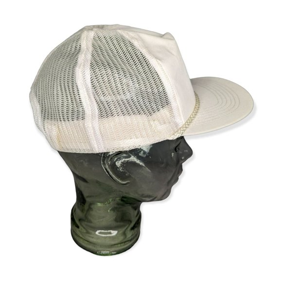 Vintage Ozark Airlines White Snap Back Trucker Hat - Picture 5 of 8